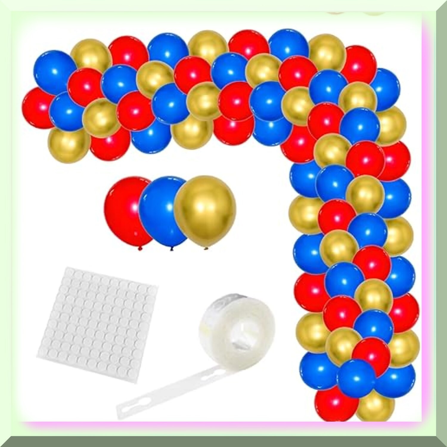 Nautical Spider Hero Balloon Garland Kit 109 Pieces