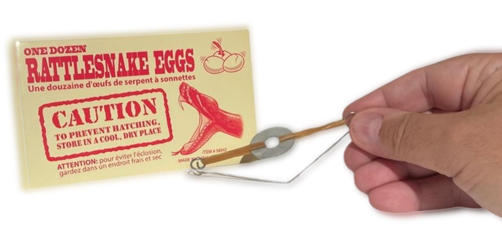 1 RATTLESNAKE EGGS JOKE Envelope – GIFT GIVING RETAIL PACK – Trick Prank Gag