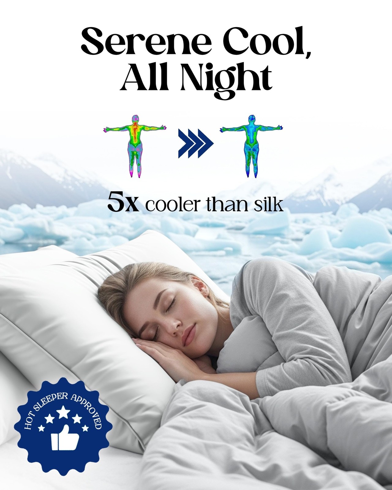 Cooling Pillow Cases – BreezeWeave Queen Size Set of 2 Pillowcases … Fast Ship