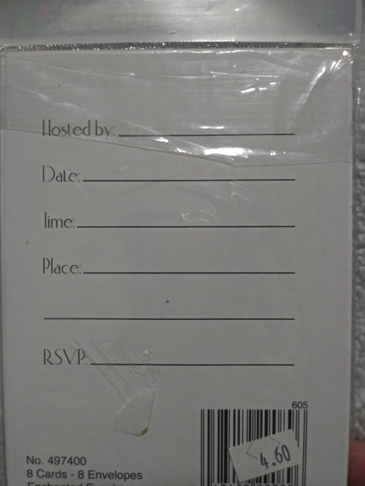 Enchanted Evening New Year’s Eve Bash Cocktail Party Invitations w/Envelopes