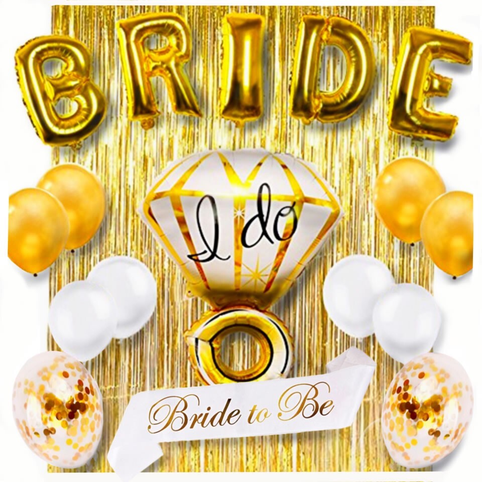 Lot of 25 Bachelorette Bridal Party Shower Decorations Each Pkg is 18 pc