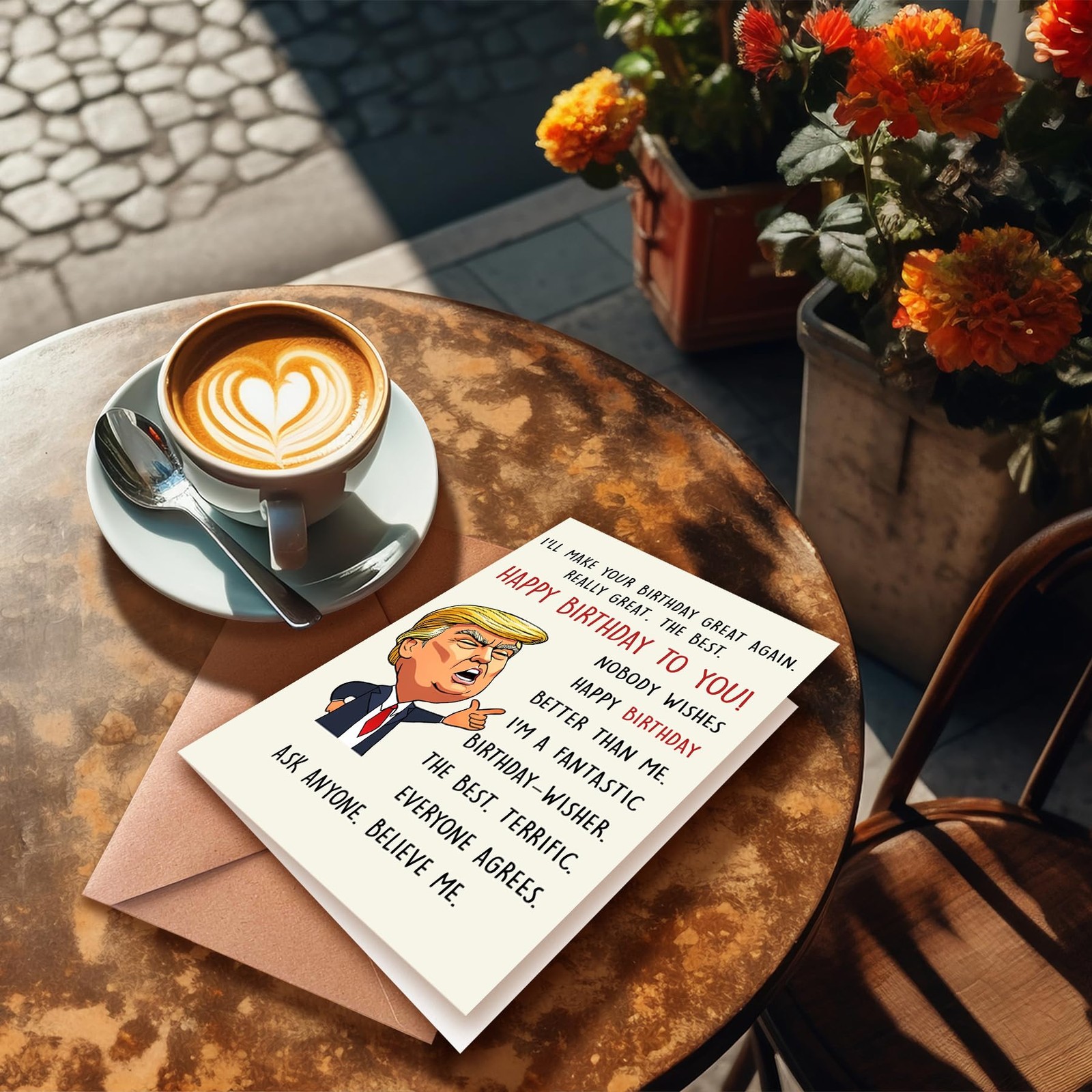 PTRUKD, Funny Birthday Card, Trump Cards 5 x 7 inches, TRUMP-KM210