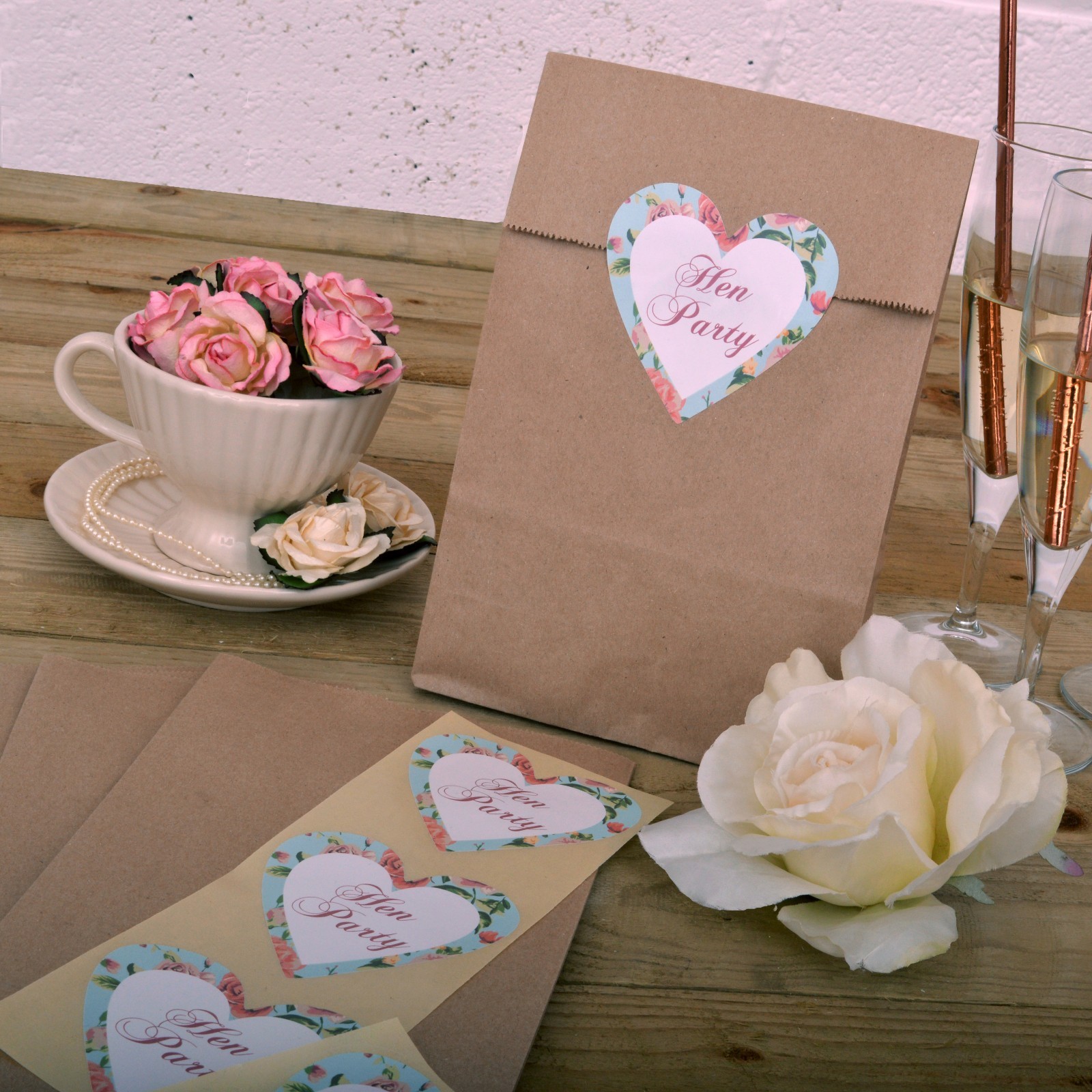 VINTAGE HEN PARTY BAGS Floral Vintage Style | Vintage Summer Hen Night Range