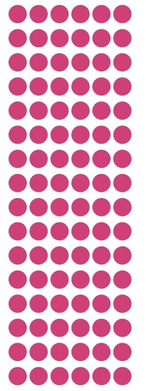 3/8″ Hot Pink Dots Round Vinyl Color Code Inventory Label Dot Stickers 3/8 Inch