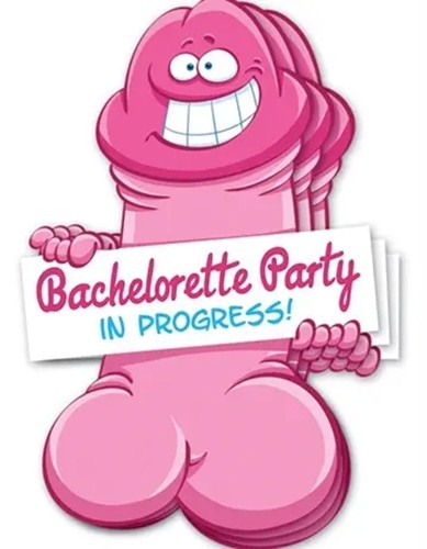 Bachelorette Party Pecker Shaped Wall Decorations – 3 Pieces