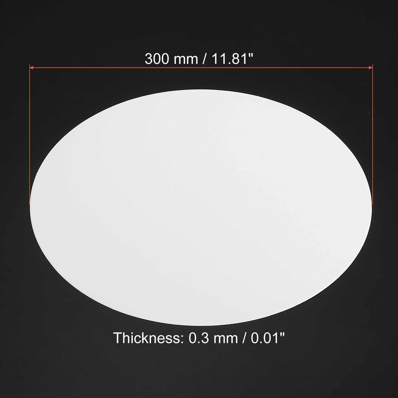 11.8-inch Round Cardboard Paper, 25 Pcs Blank Circles for DIY Craft Arts, White