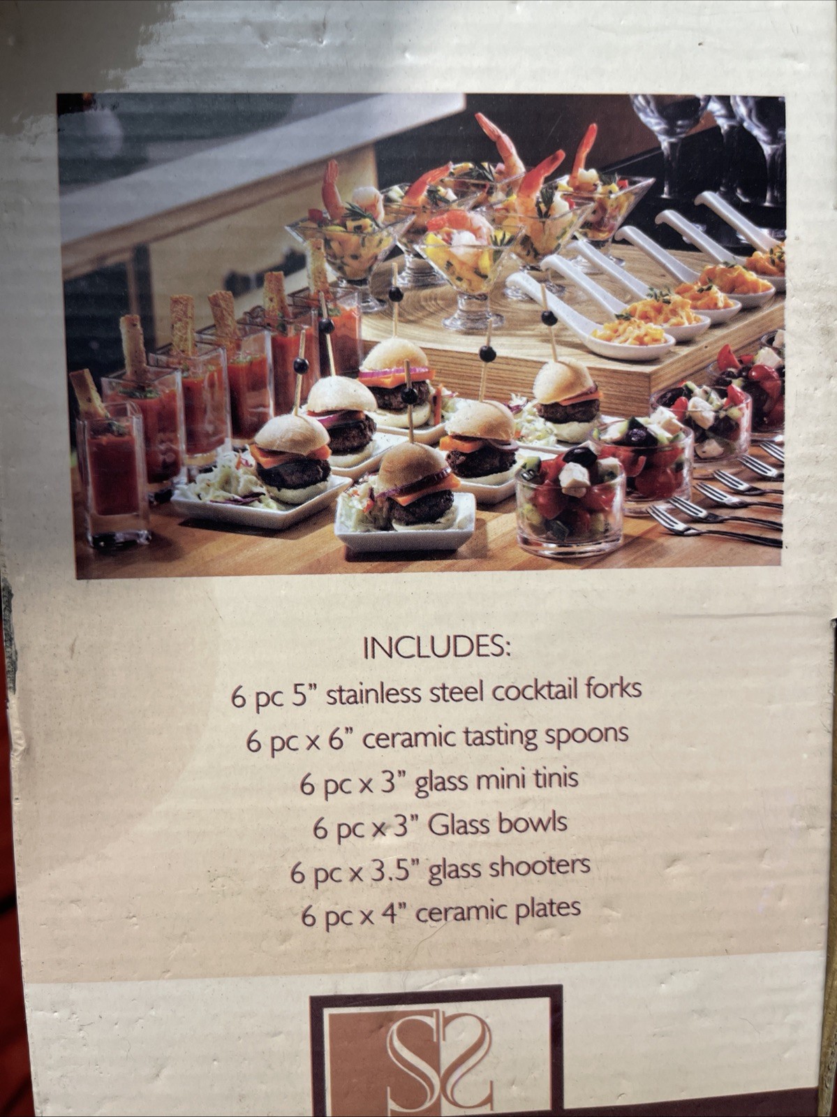 Sweet & Savory 36 Piece Tasting Party Hostess Set New In Box