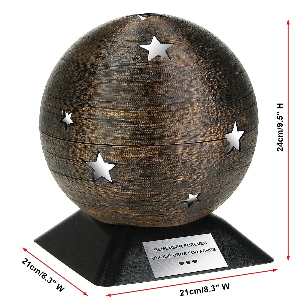 Stars Urn For Ashes With Keepsake, Urn With Stars, Sky Urn, Set of Space Urns