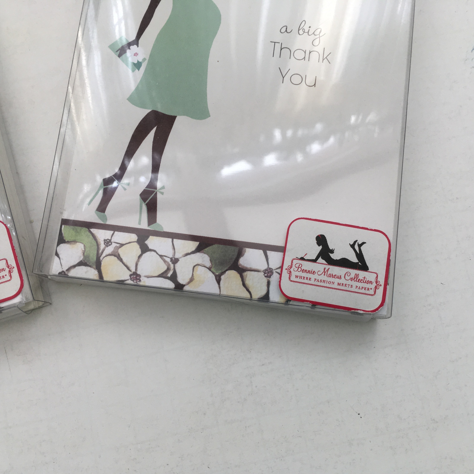 Expectant mother baby shower thank you cards Bonnie Marcus collection 2 pack