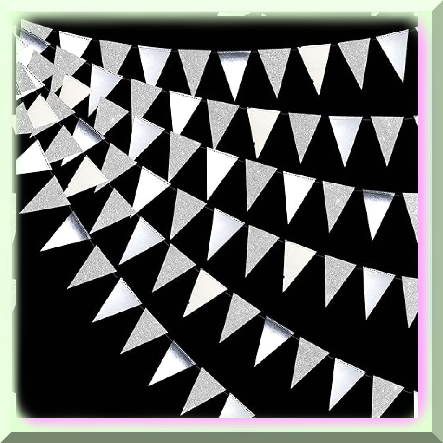 Silver Triangle Celebration Banner 9m