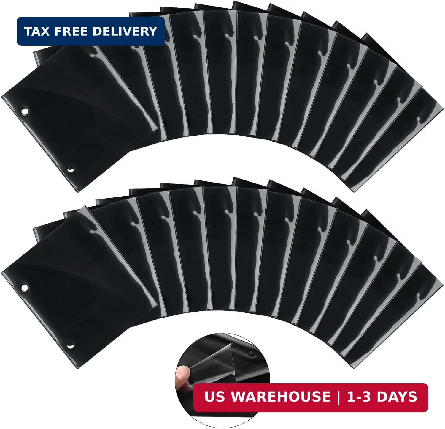 24 Pcs Marching Band Flip Folder for Lyre, Single/Double-Sided Waterproof