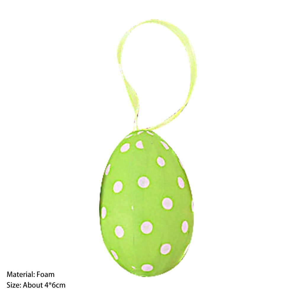 Foam Happy Easter Party Egg Bunny Bird Hanging Eggs Ornament Party DIY JQ