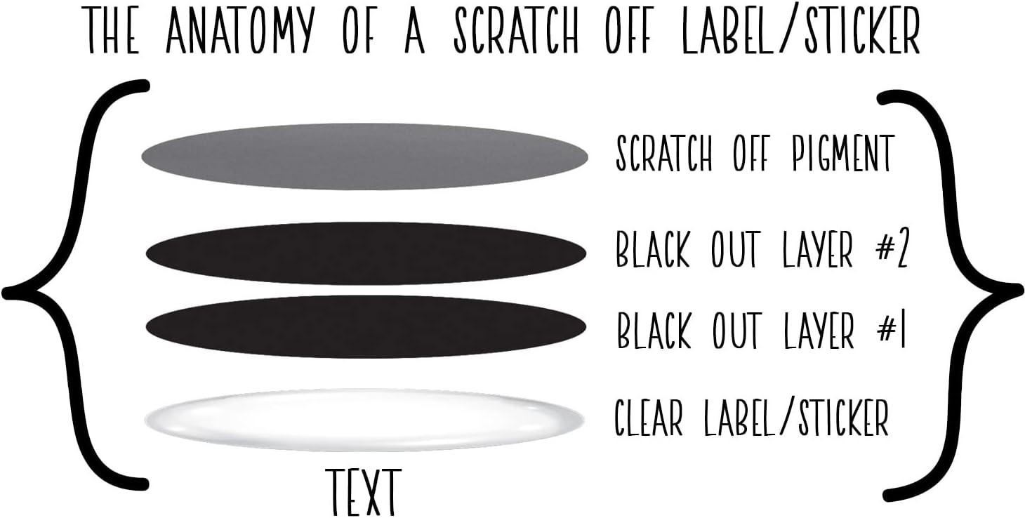 Gold Ticket Scratch Off Labels – 20 Pack Promotional Items