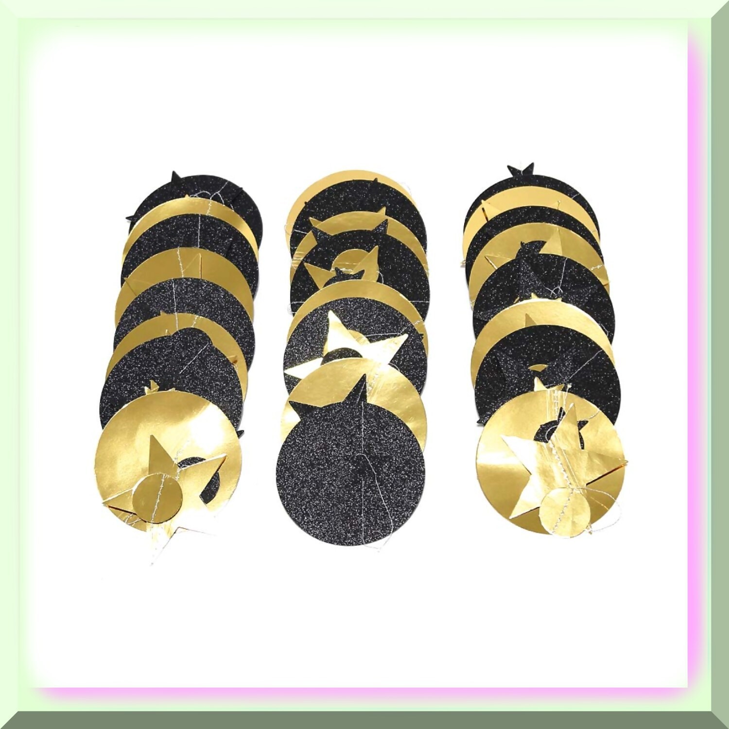 Night Celebration Star and Moon Garland Set