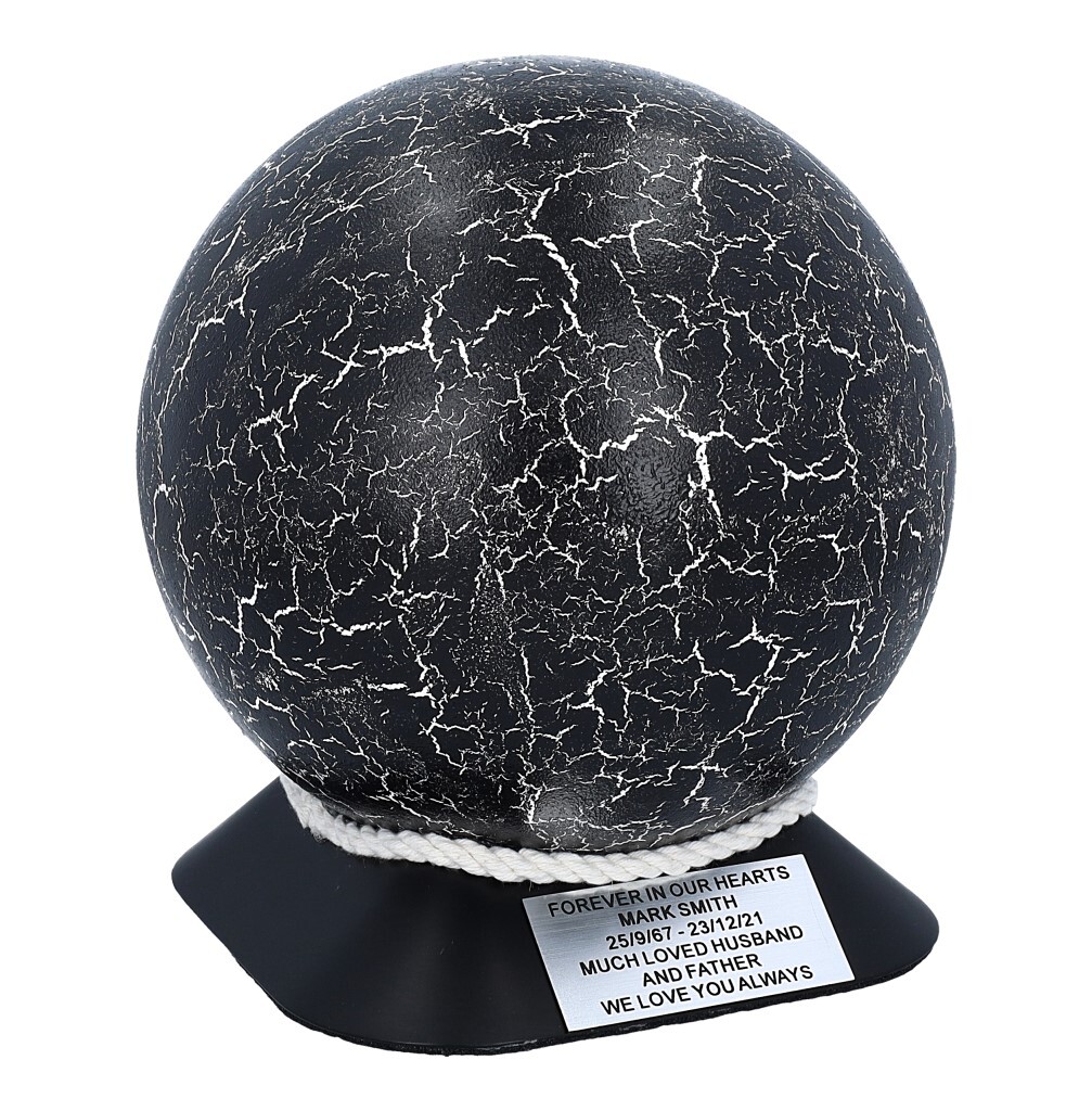 Artistic urn for adult Rustic urn Black cremation urn personalized urn for ashes