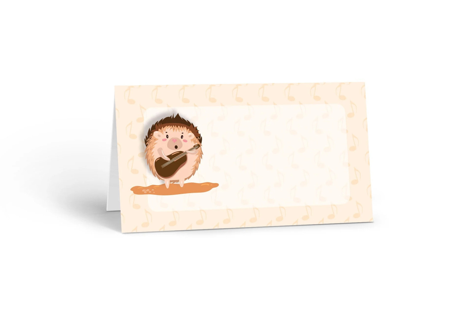 Cute Hedgehog with Guitar Birthday Place Cards – 25 Place Cards – B77572