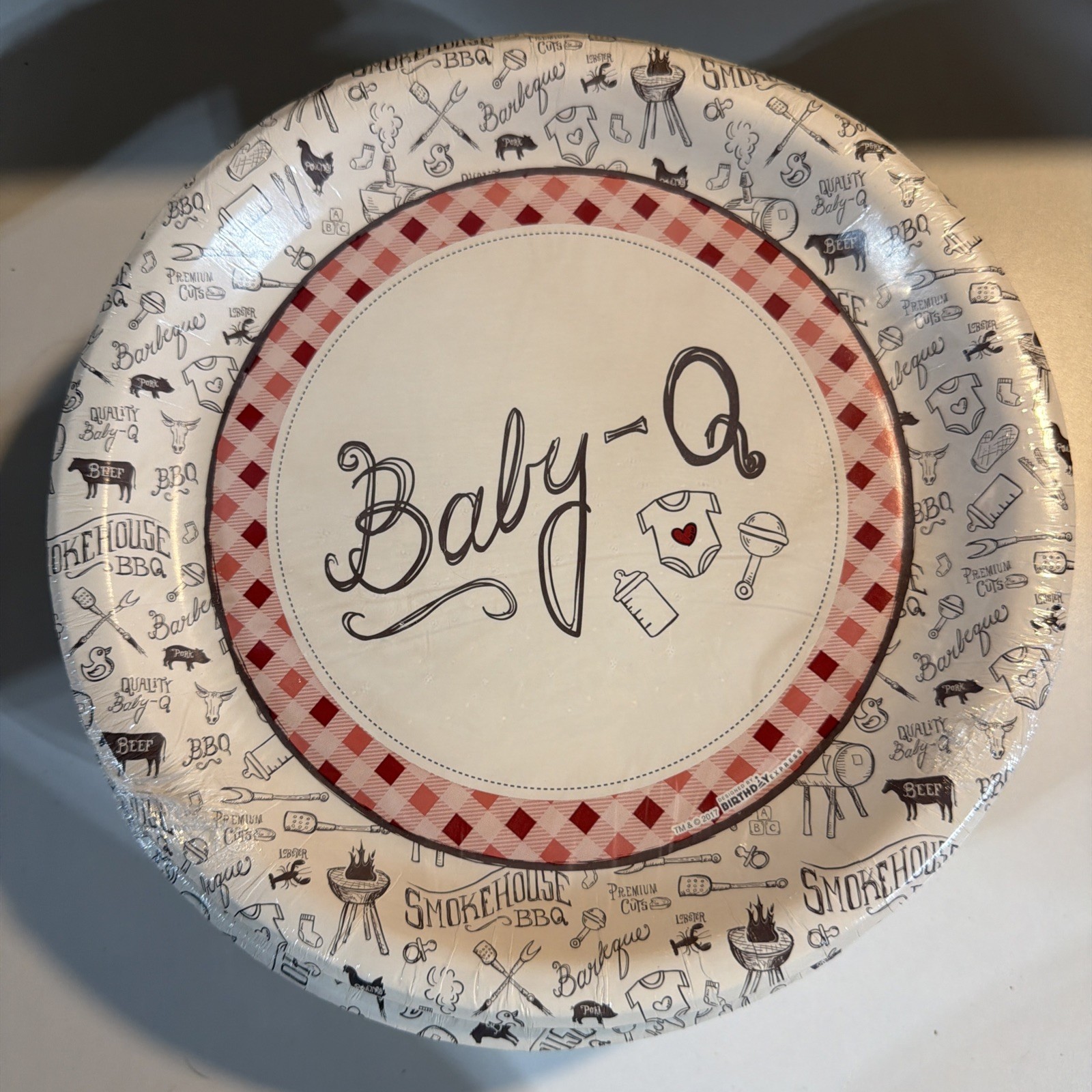 Birthday Express Baby-Q Baby Shower Plates 48 Total (6 Packs/8)