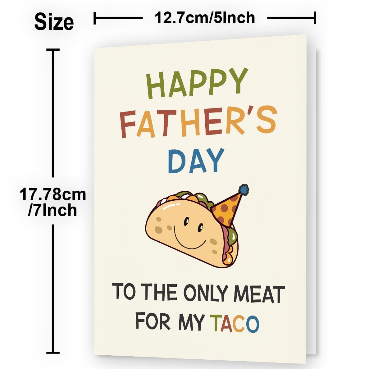 WowBefun Funny Fathers Day Card & Gifts from Wife | 5×7 inches, B Style