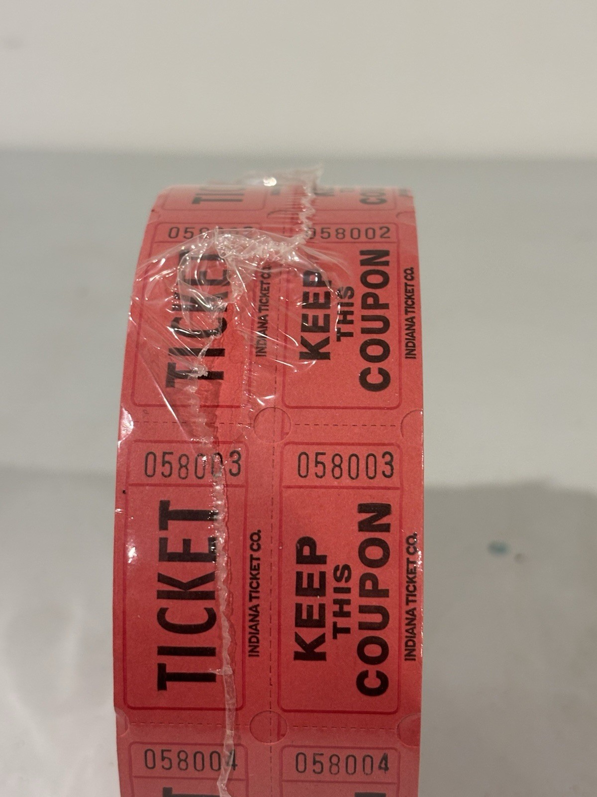 Raffle Tickets Roll of 2000 Double Stub 50/50 Fund Raiser Events FREE SHIPPING