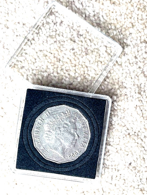 Birthday Present 20th, Unusual Gift 2006 AUSTRALIAN Birth 50 cent Coin