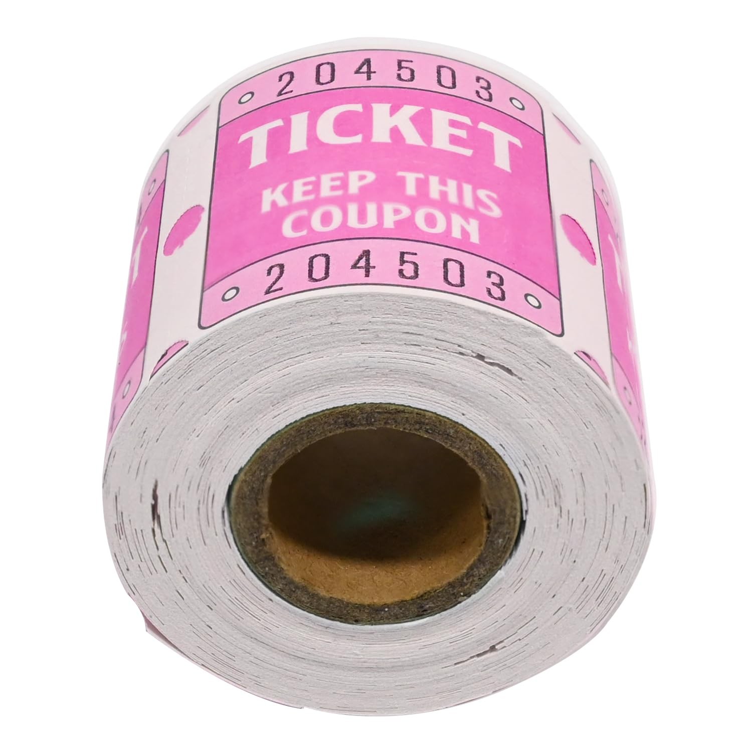 50/50 Raffle Tickets Double Roll Pink Event Carnival Admission Stubs 250 Count