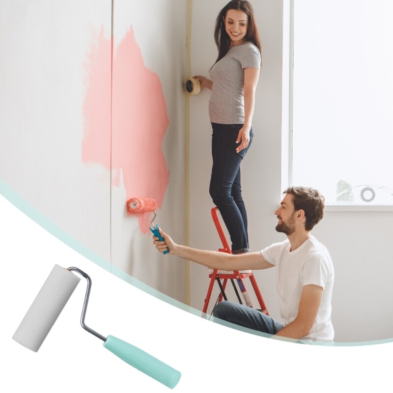 9pcs Foam Rollers Interior Wall Paint Roller set for Efficient Paint Application