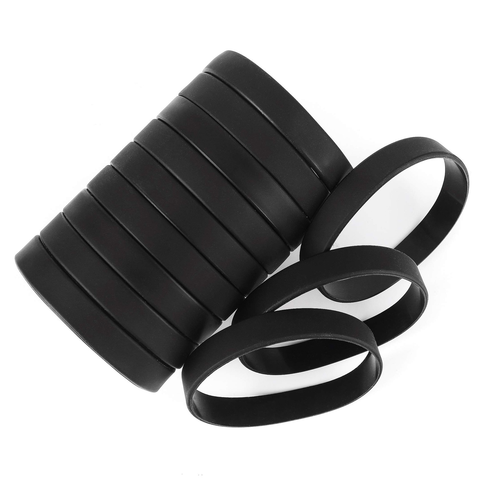 12Pcs Silicone Wristband Bracelet Blank Sports Wristbands Personalized Custom…