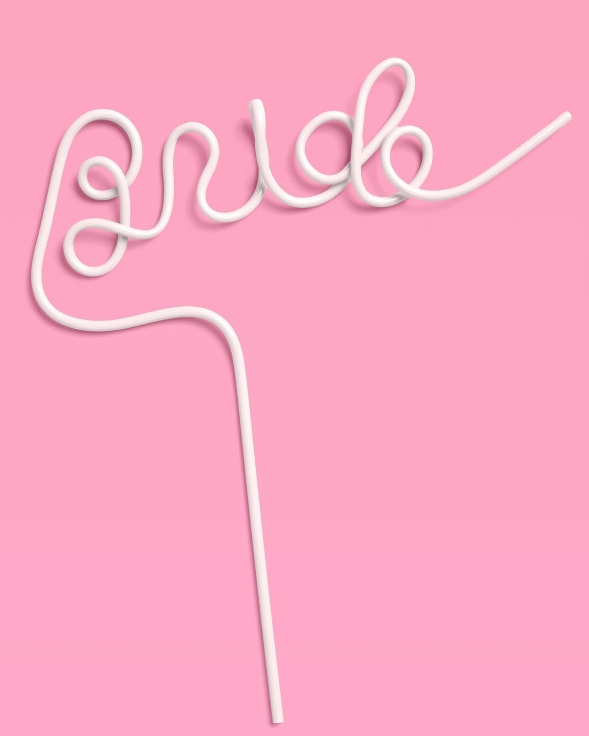 Bachelorette Party XL White Bride Straw | Bridal Shower Party Decorations | B…