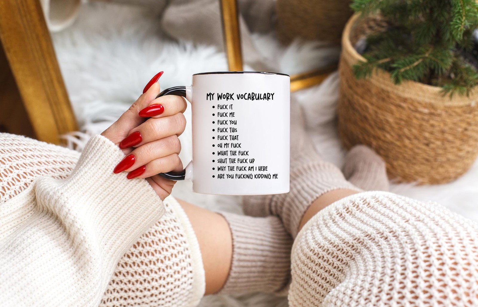 My Work Vocabulary Coffee Mug – Funny Coworker Birthday Gift Idea for Him or …