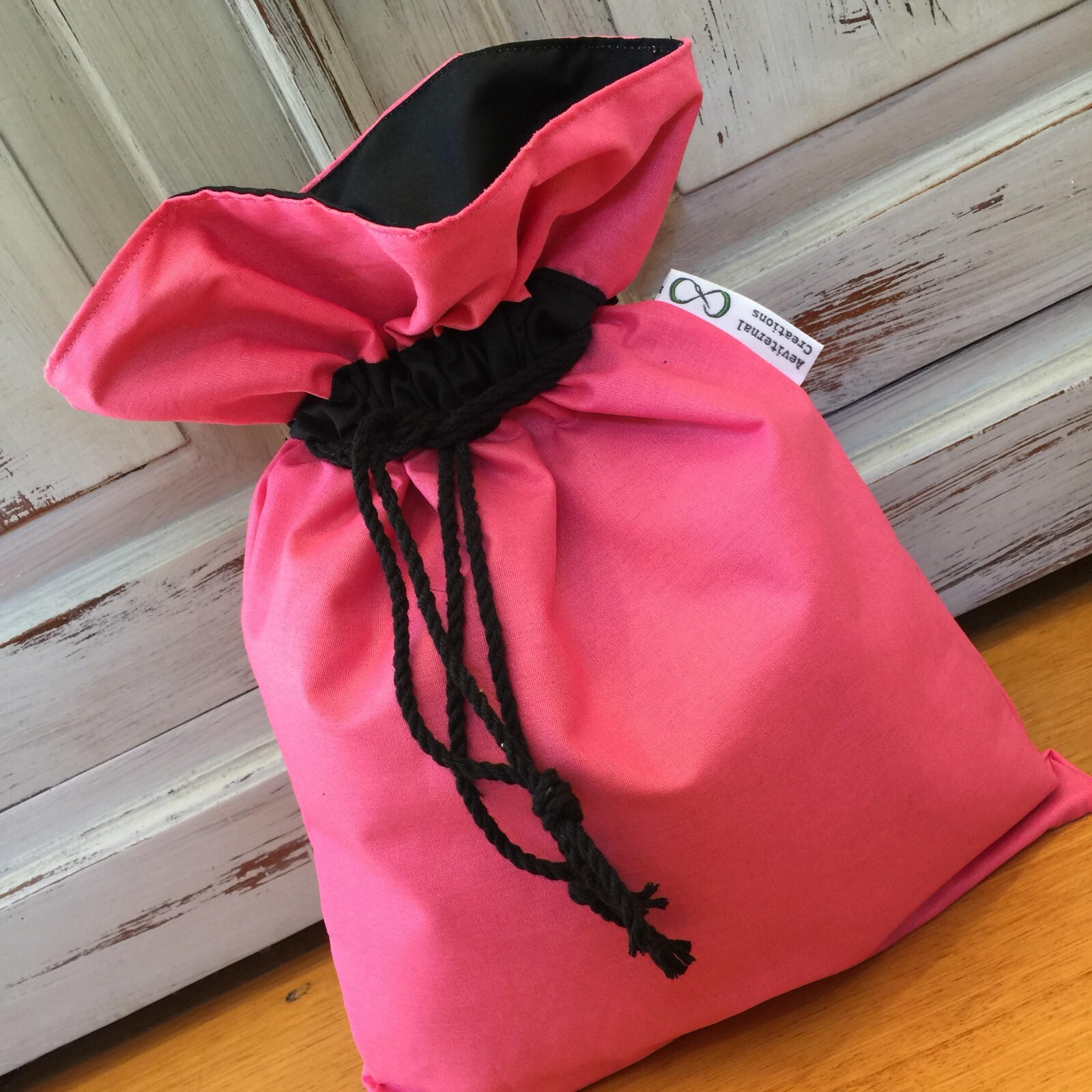 Gift Bag 35cm x 25cm, Personalised With Tag, Fabric Lined, Handmade in Australia