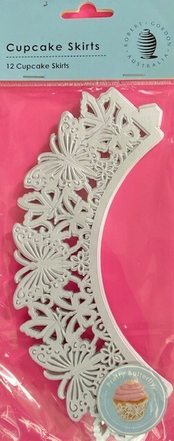Butterfly Party Cup Cake Cut Out Wraps/Skirts Robert Gordon 12pk -Party Supplies