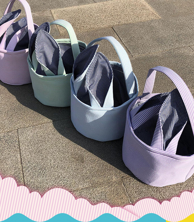 Personalised Easter Basket Egg Bags Tote Handbag Custom Text Girls Boys Gift AU