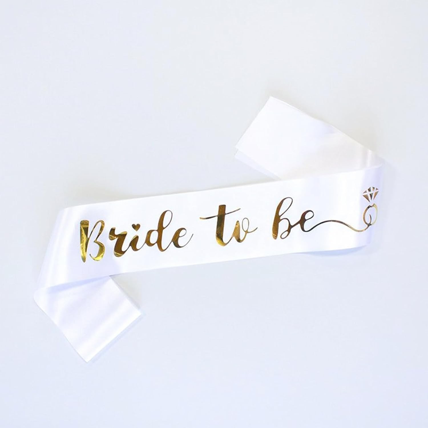 Bride to Be Sash for Bridal Shower Bachelorette Party Wedding | soft white sa…