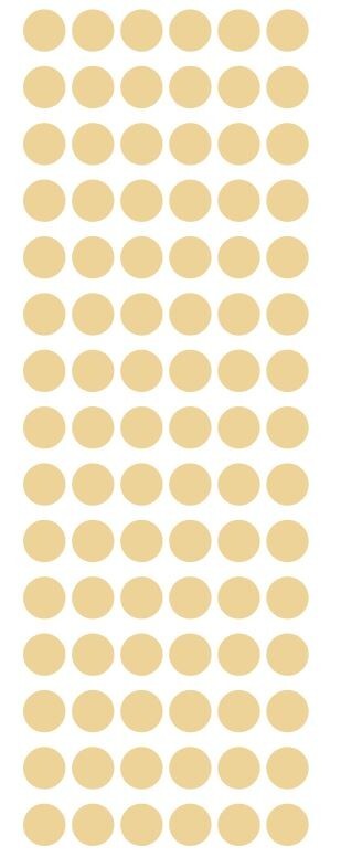 1/2″ Beige Tan Ivory Dots Round Color Code Inventory Stickers Half Inch Dot