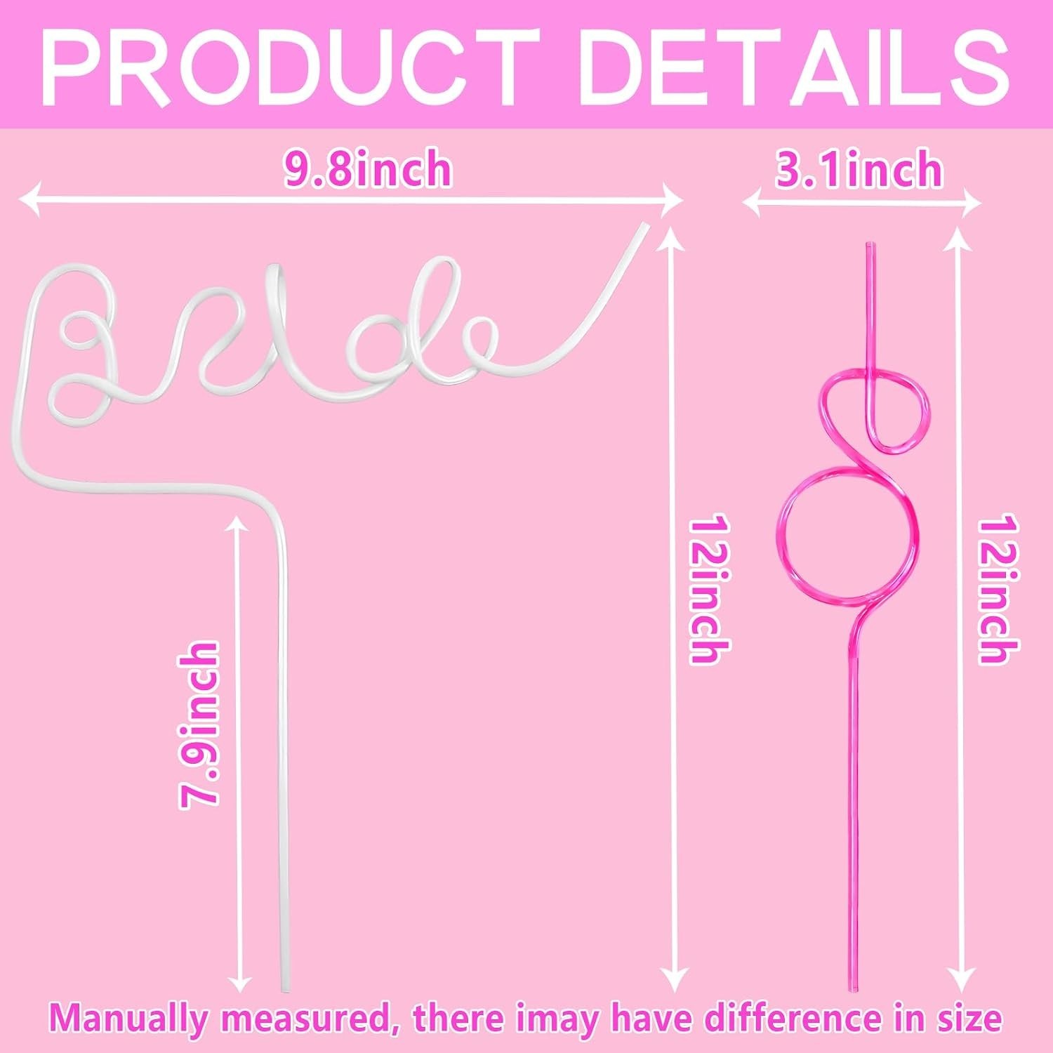 12PCS Bachelorette Drinking Straws for Wedding,Bridal Shower Party Favors | 1…
