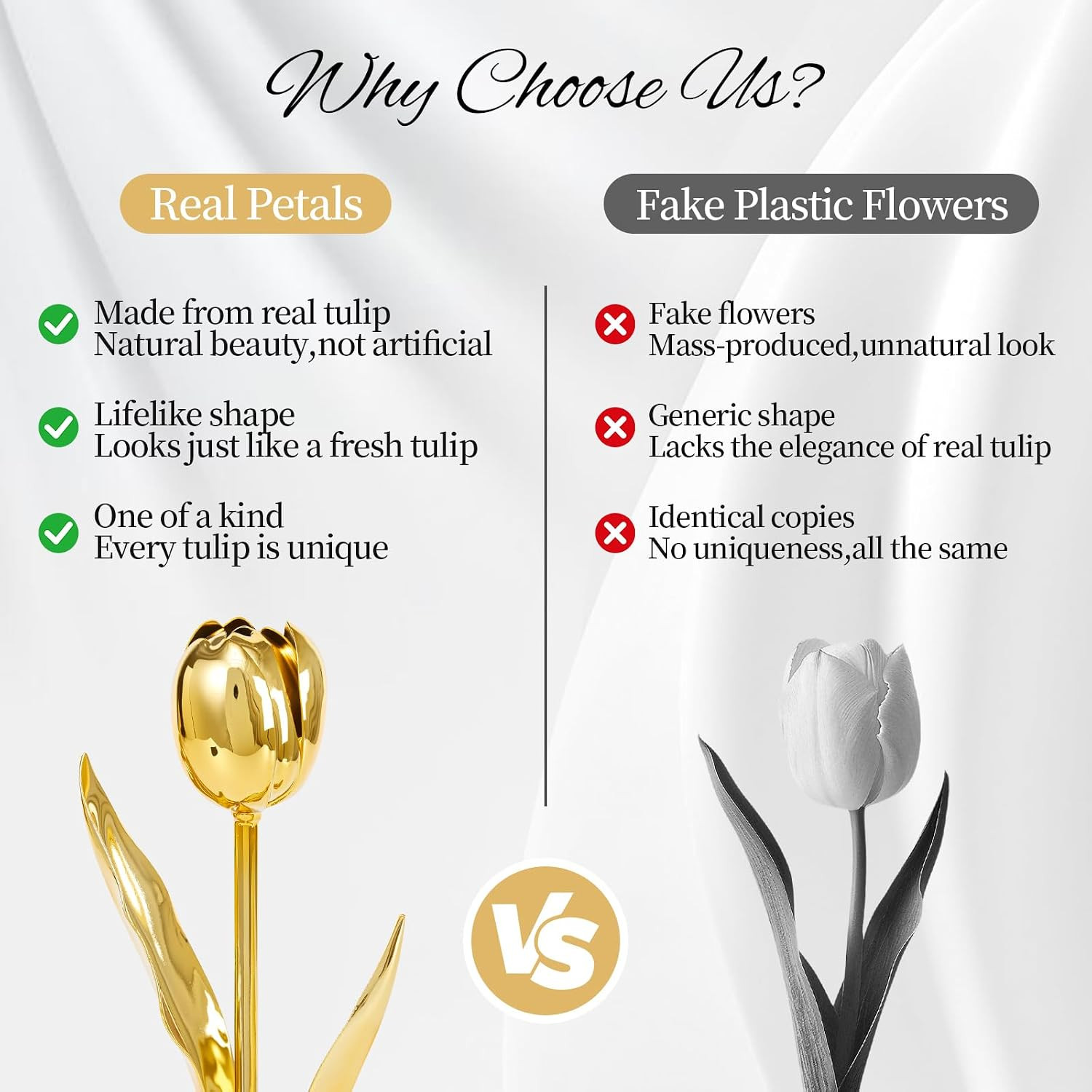 24K Gold Dipped Tulip – Royal Pure Gold, Luxury Book-Style Gift Box & Butterfly