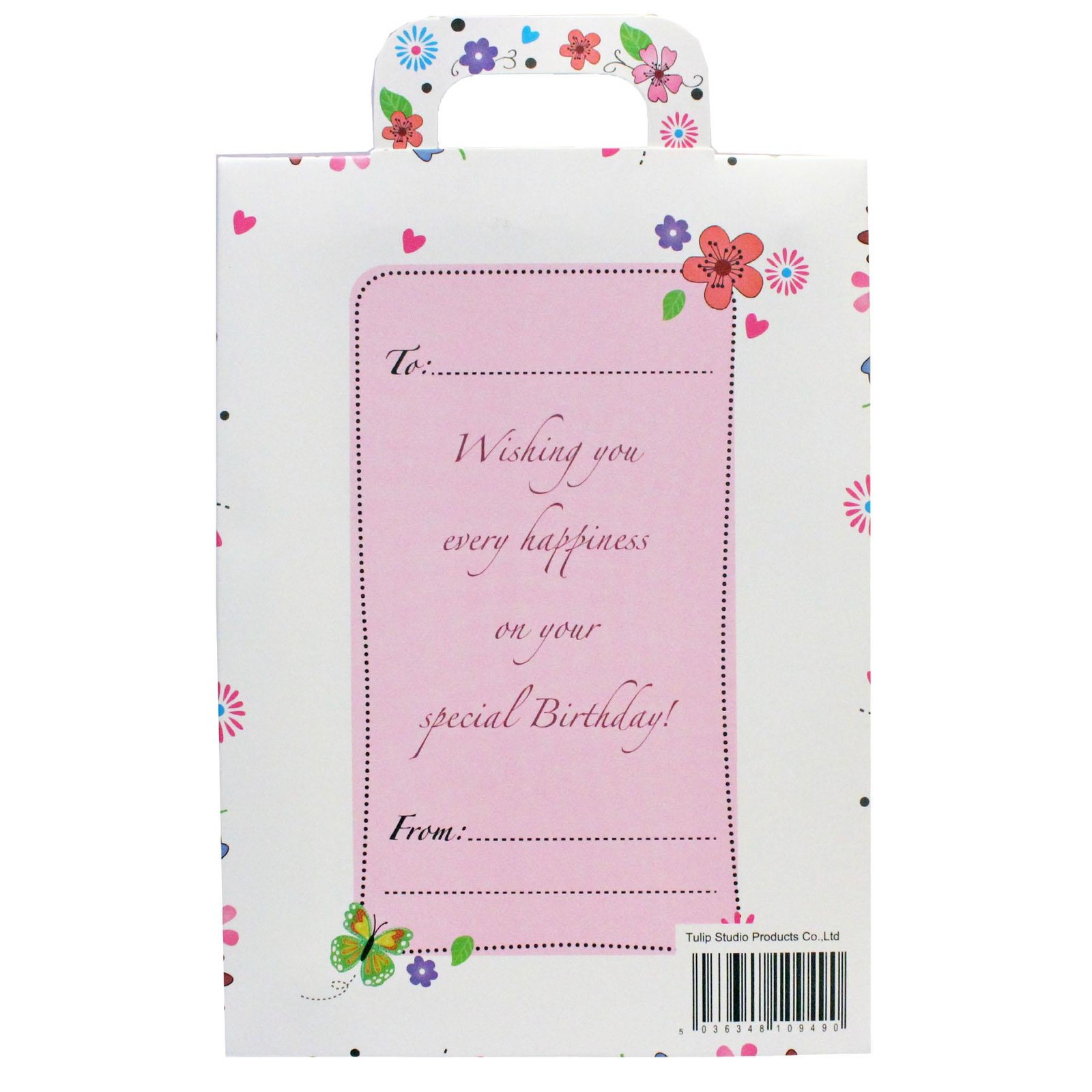 Boxed Silver 18th Birthday Key Keepsake Gift – Pink Design Floral