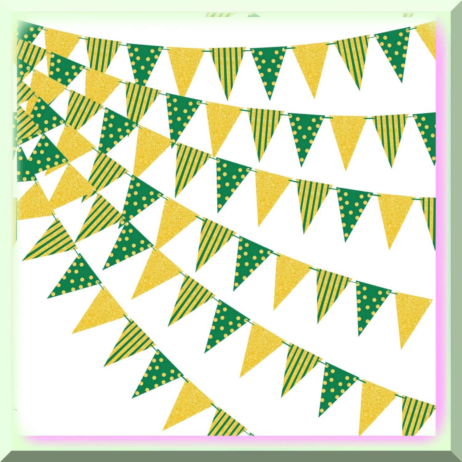 Shimmering Shamrock Glitter Flag Celebration Kit