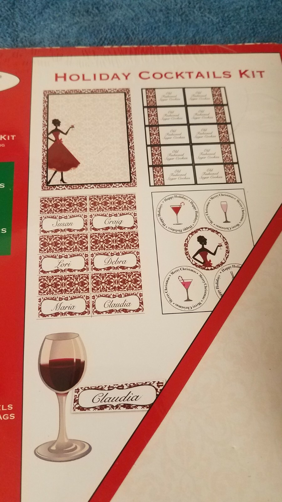 GEOGRAPHICS HOLIDAY Cocktail Kit 10 ct Invitation/Letter Place Card Coaster More