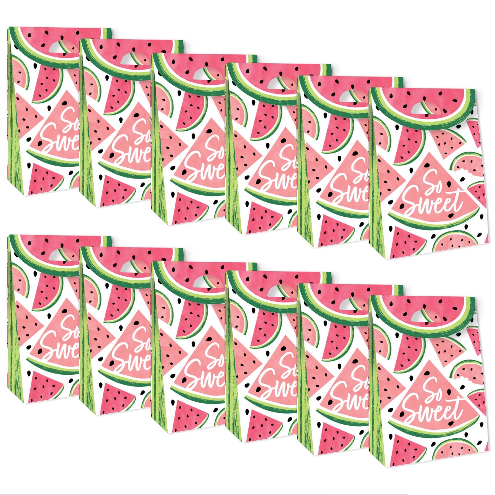 Big Dot of Happiness Sweet 12 Count (Pack 1), Pink, Green, Black