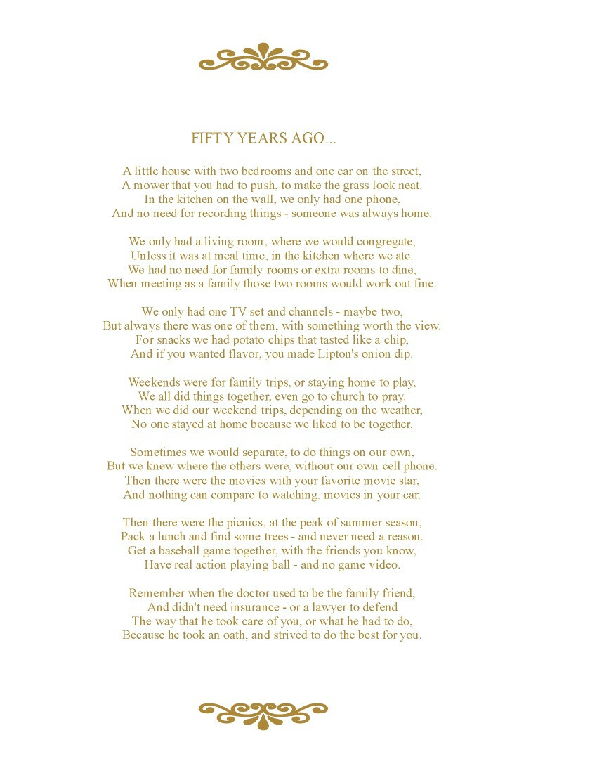 50th GOLDEN WEDDING ANNIVERSARY MEMORY GUESTBOOK