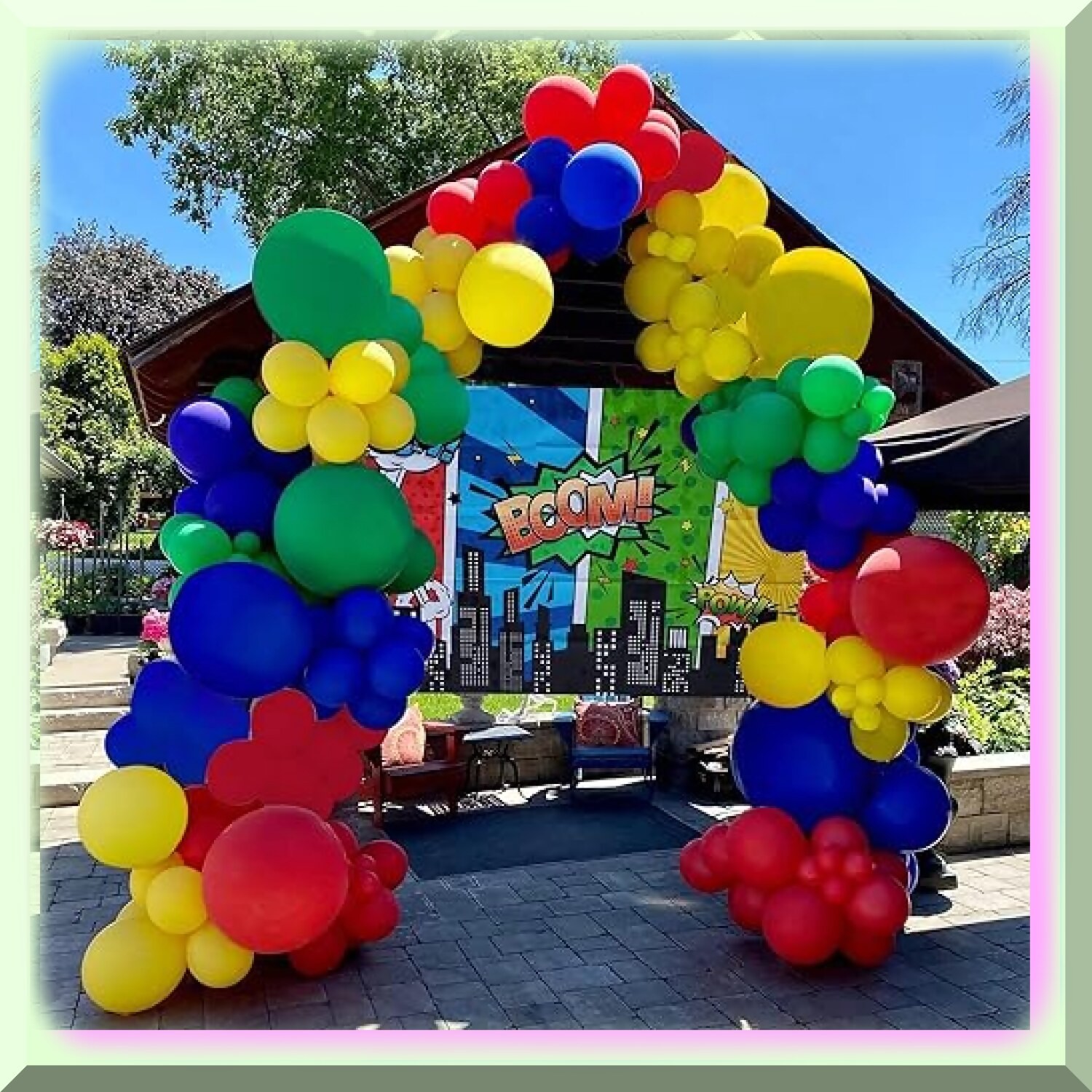 Superhero Balloon Garland Kit for Party Decor