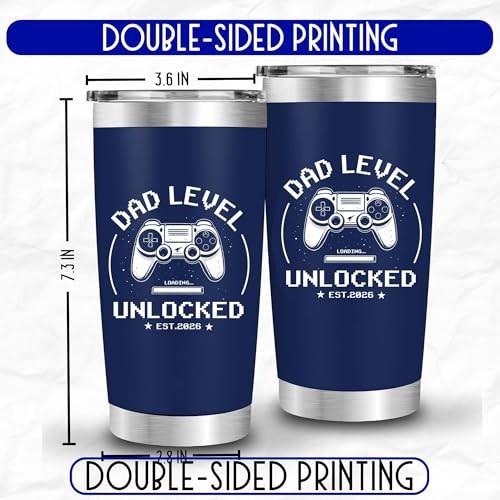 Promoted to Tumbler 20oz – New Dad Gifts for First Time Daddy, Dad 2026