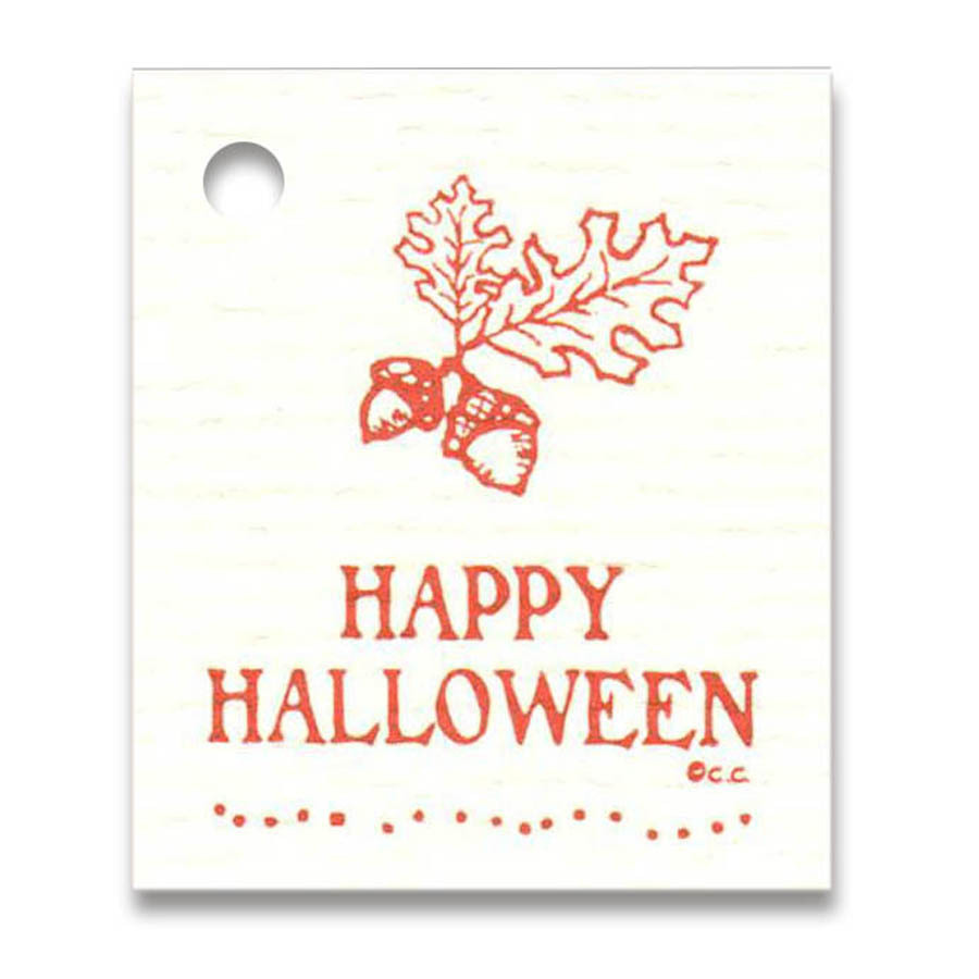 50 *SMALL* AUTUMN ACORNS HANG TAGS CuTe HALLOWEEN PRICE 1-1/4″x1-1/2″ Crafts
