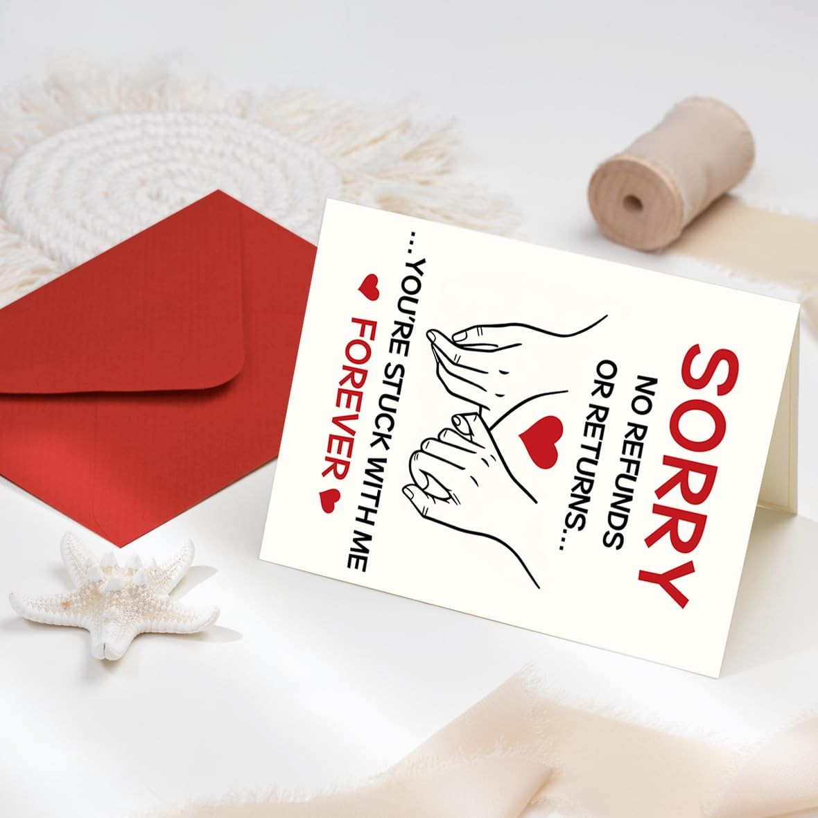 haskerty Funny Anniversary Card Gift for Him Her, Romantic BK-020