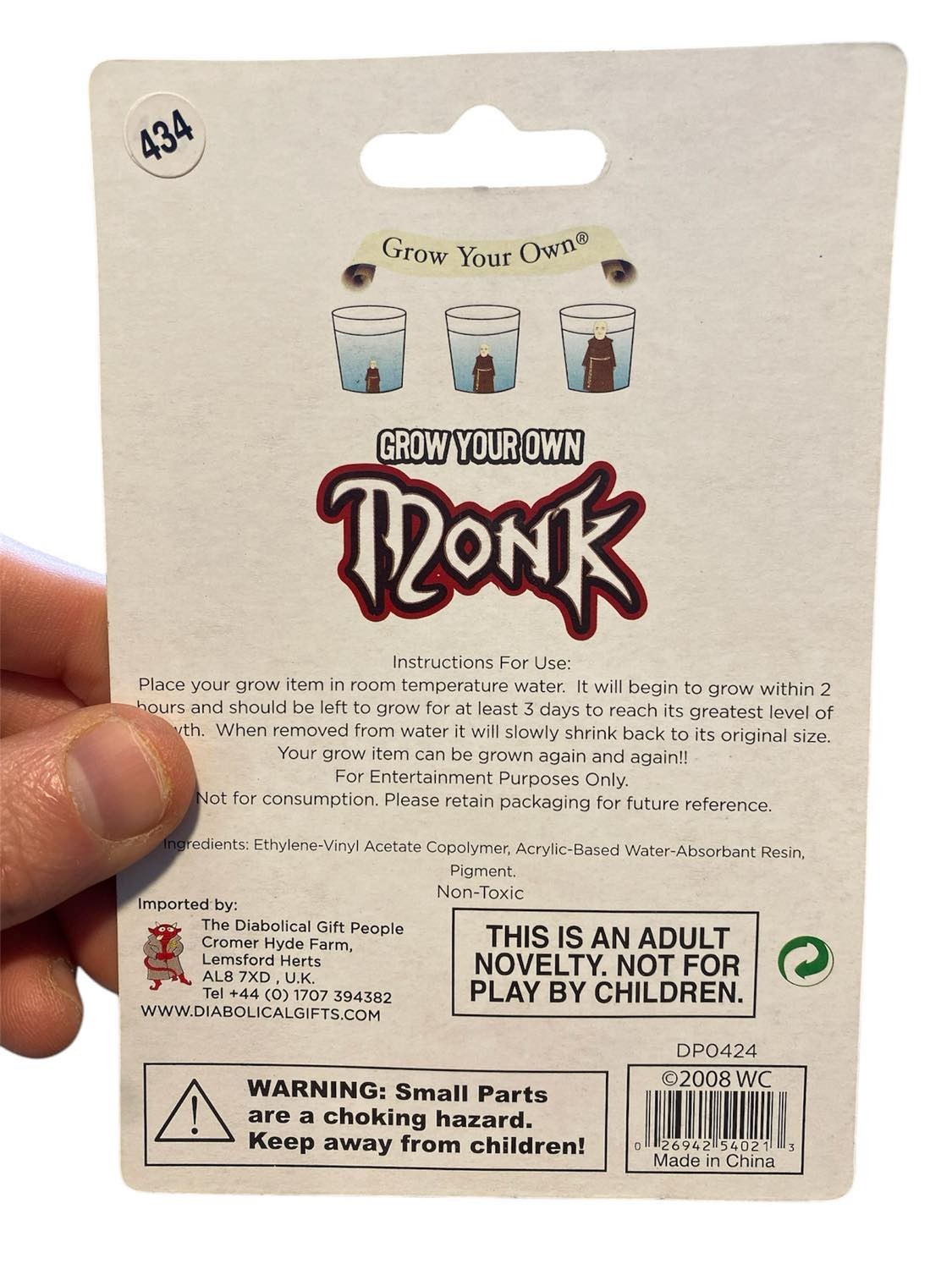 Grow Your Own Monk – Funny Novelty Gag Gift for Peace & Tranquility Lovers
