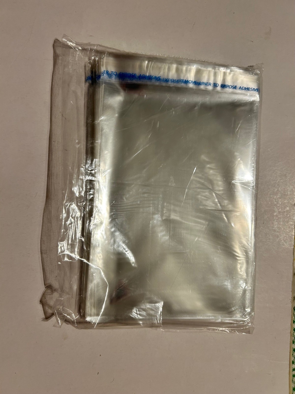 5×7 Inch 100Pcs Self Sealing Clear Cellophane Bags, Adhesive Craft, Treat Bag