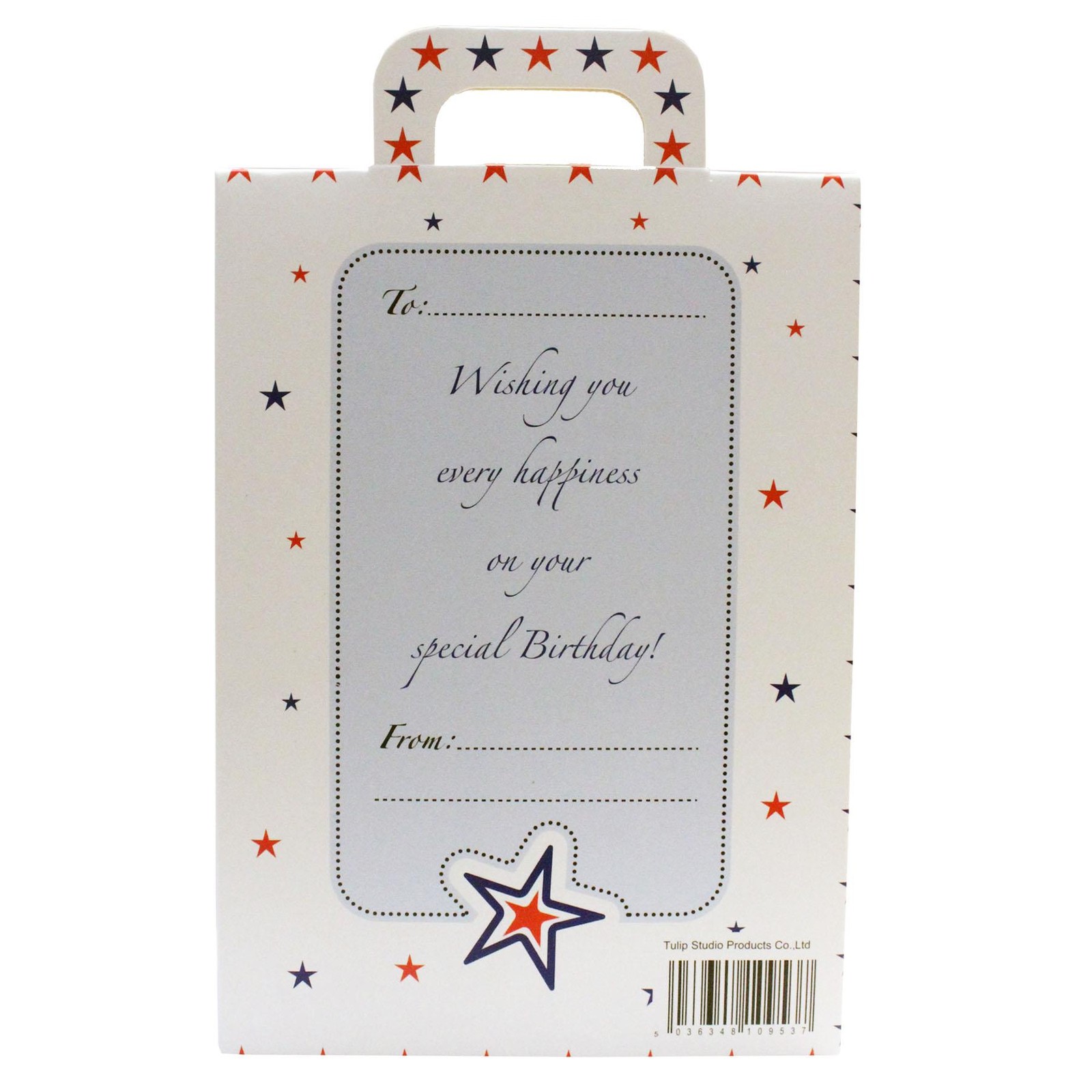 Boxed Silver 18th Birthday Key Keepsake Gift – Red Design Stars