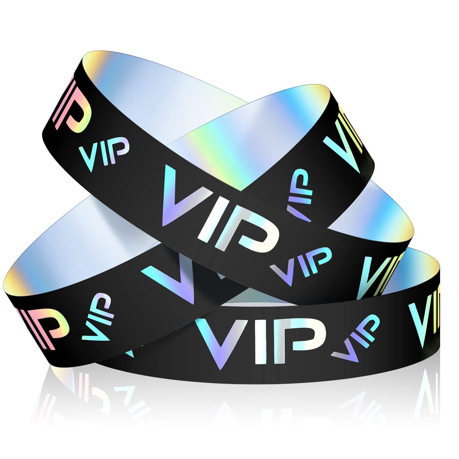 Paquete de 500 pulseras de plÃ¡stico VIP para fiestas y eventos VIP