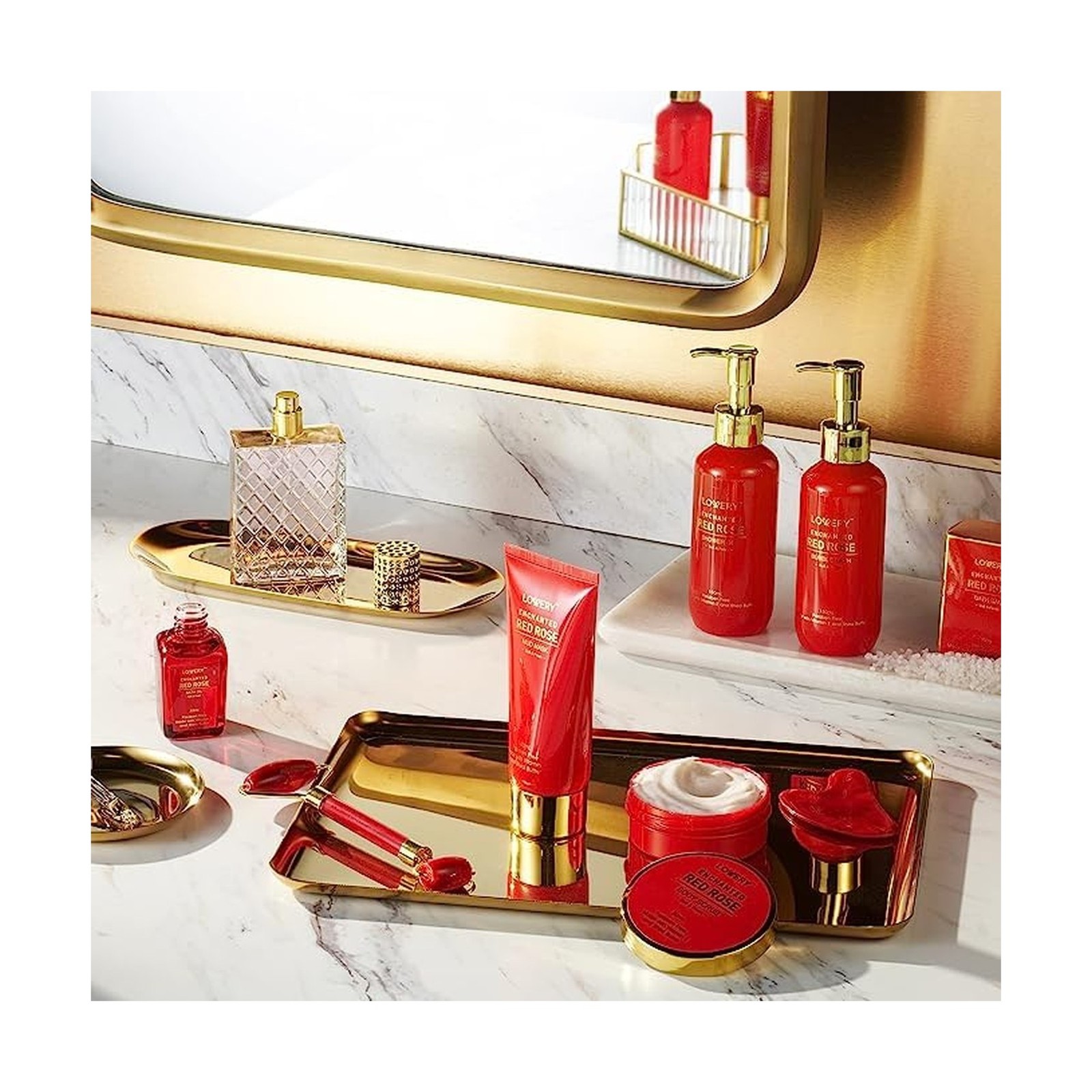 Anniversary Gifts for Her, Red Rose Spa Gifts for Women, Bath and B… Fast Ship